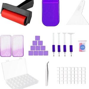 Purple Diamond Painting Accessory Kit